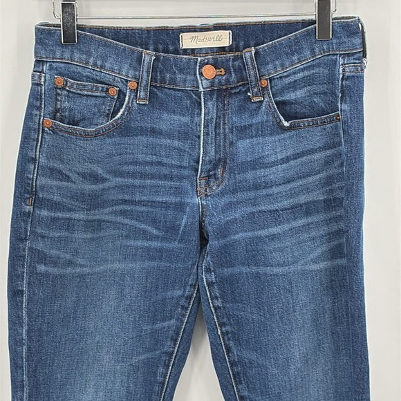 Madewell The Slim Boyjean Raw Hem Edition Creston Wash - Size 25 - Picture 4 of 9